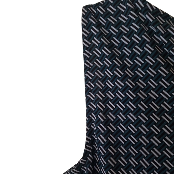 Ann Taylor NWT Geo Drapey Mid Flare Dress Size Sm - Picture 6 of 13